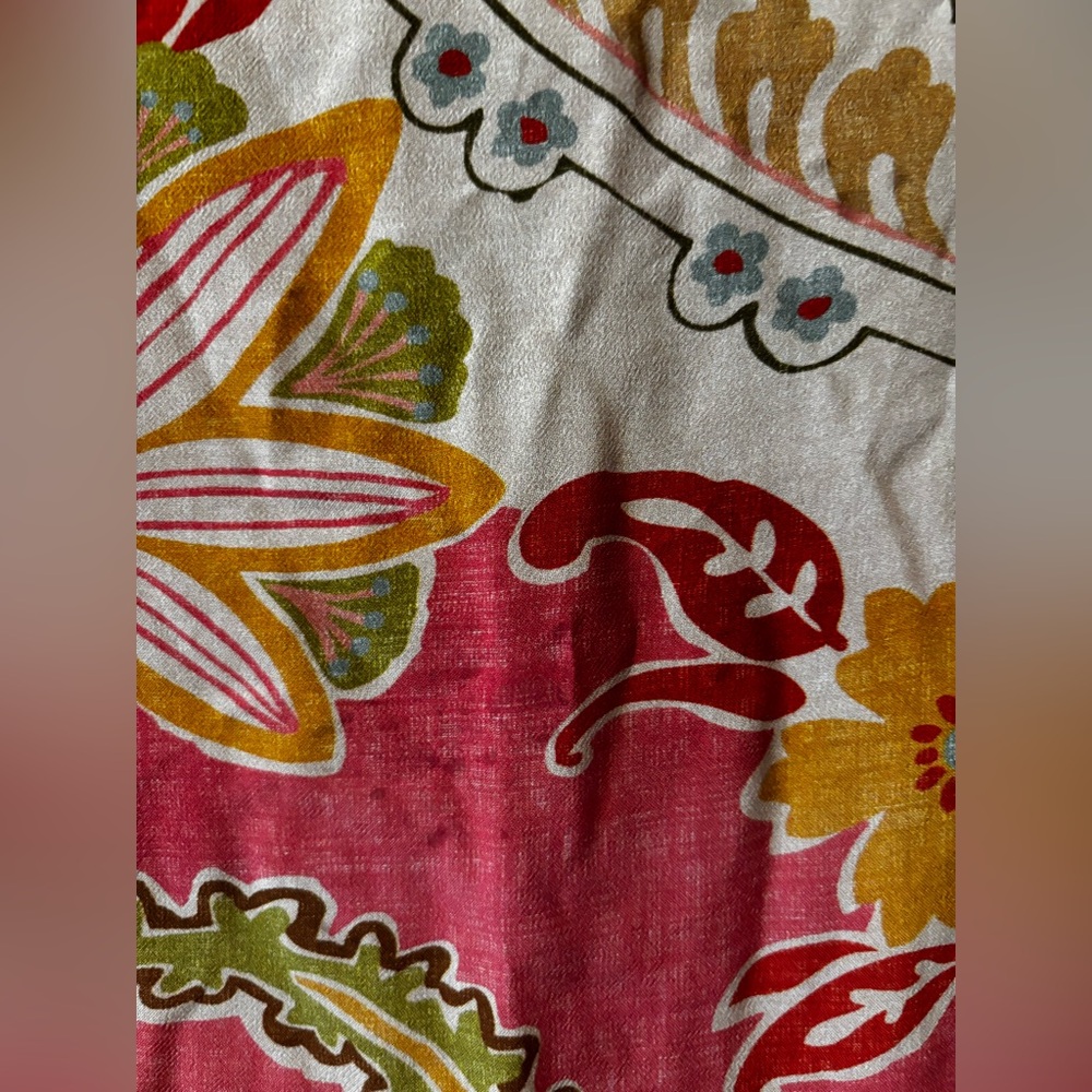Spartina 449 Vibrant Paisley Maxi Dress - Pink and Gold - Picture 11 of 12